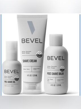 Bevel Shave Kit pre shave, oil, shave, cream, shave, balm